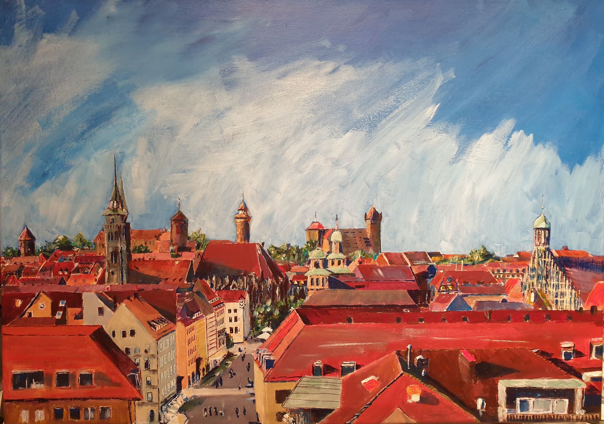 Nürnberg vom Adlerparkhaus aus gesehen